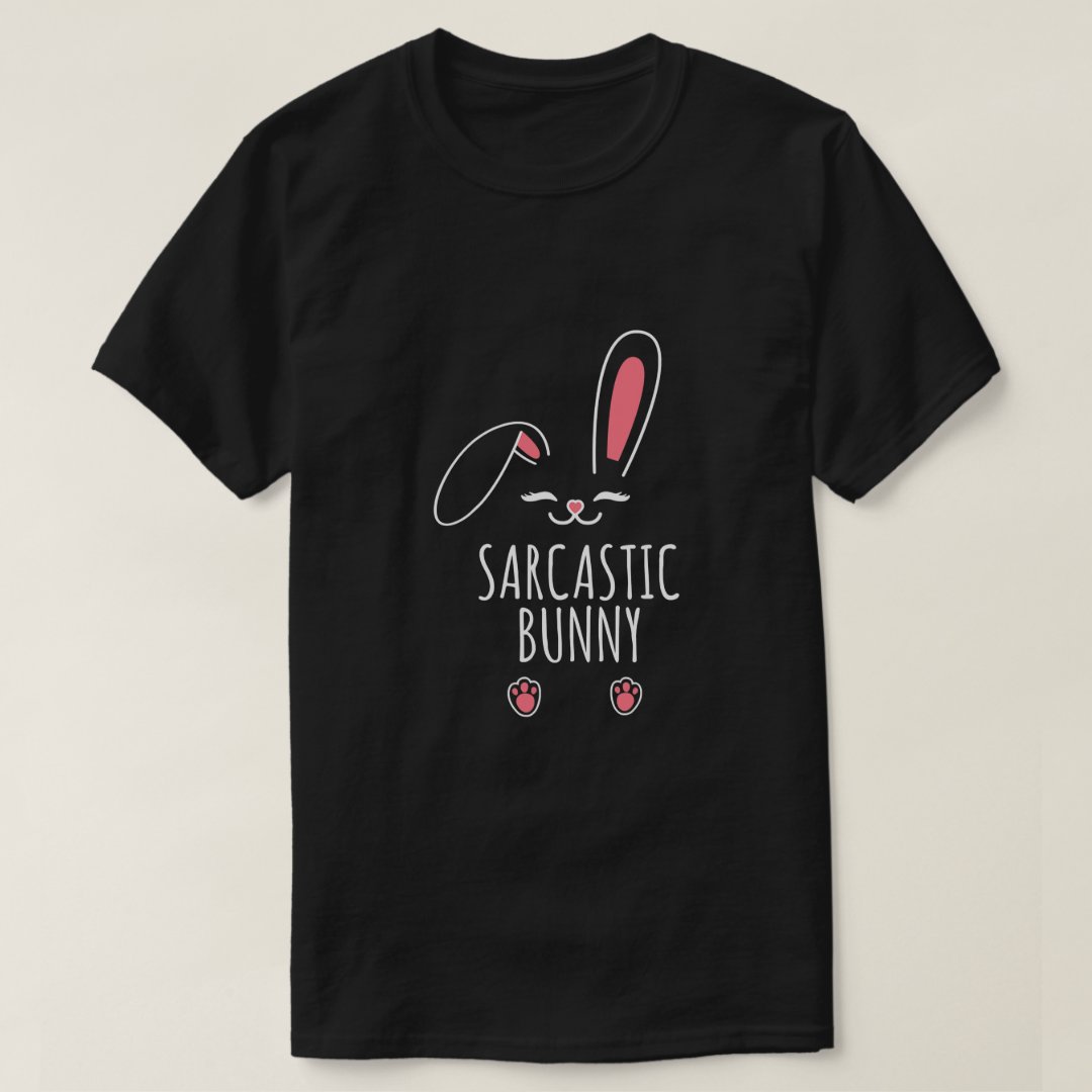 Easter Sarcastic Bunny Festival Printed T-shirt
